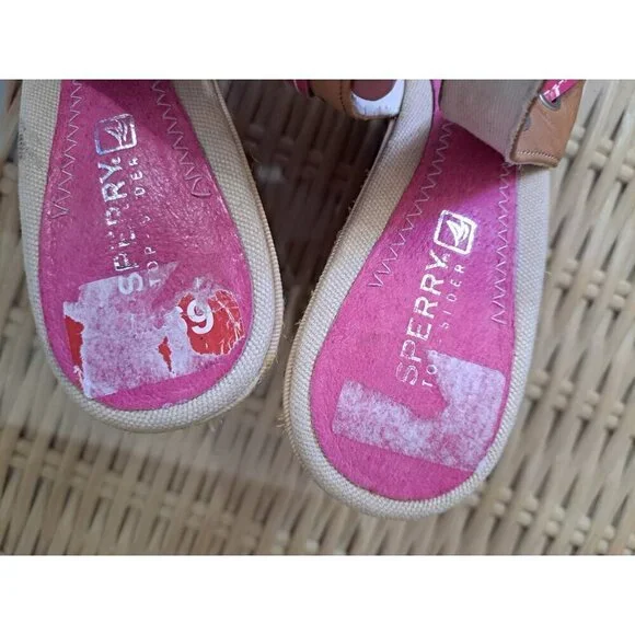 Sperry Top Sider Women's 7.5 Wedge Multicolor Peep Toe Cottage Fairy Core - Picture 10 of 10